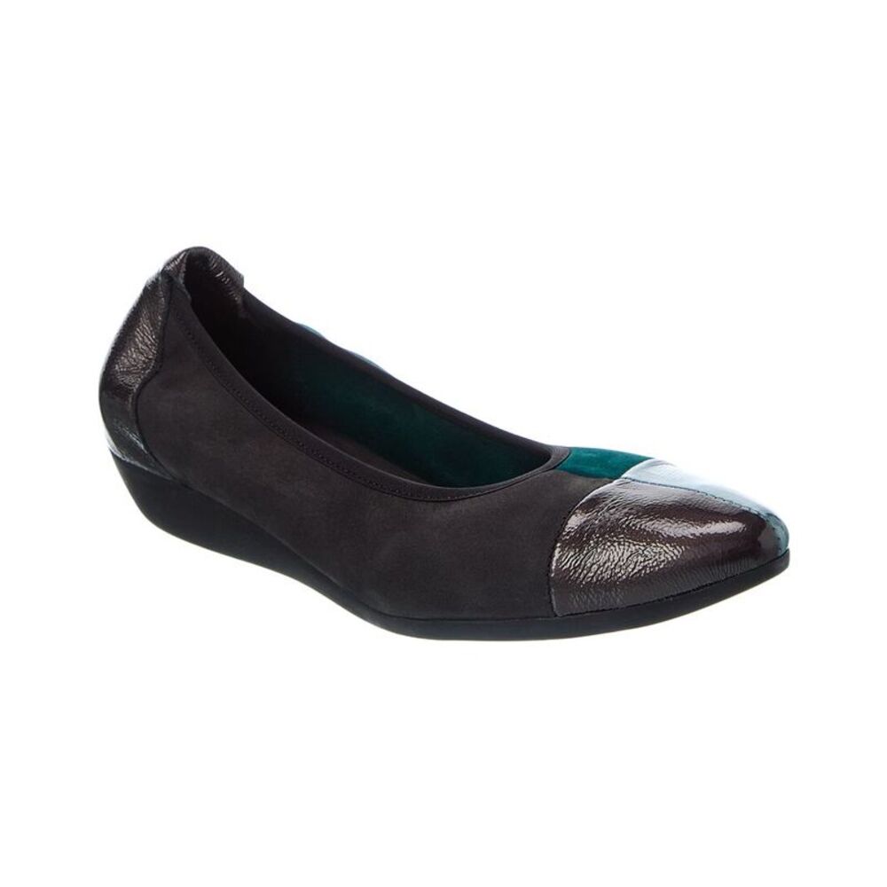 Arche Onyqua Leather Flat, Grey